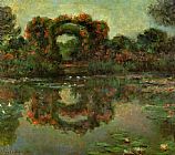 Claude Monet Famous Paintings - The Flowered Arches at Giverny